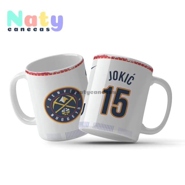 Caneca NBA Denver Personalize com Nome e Número