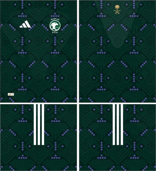 Arte Vetor Camisa Arabia Saudita Home Kit 2026