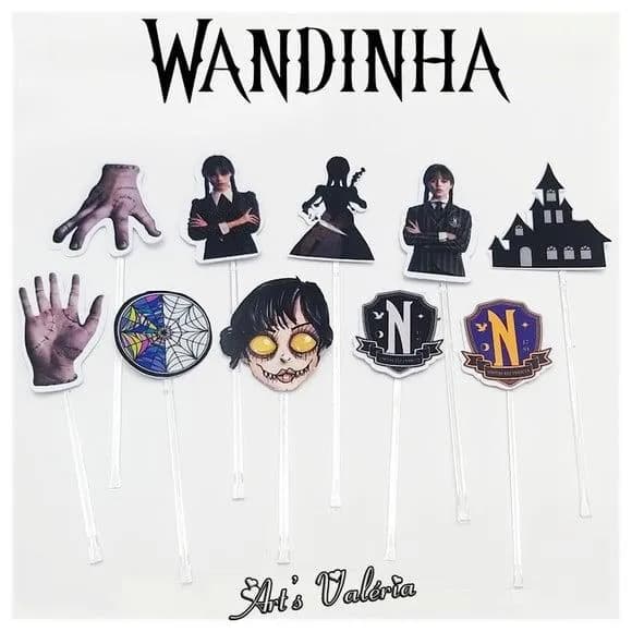 Topper Wandinha Addams - Wednesday - Valor Unitário