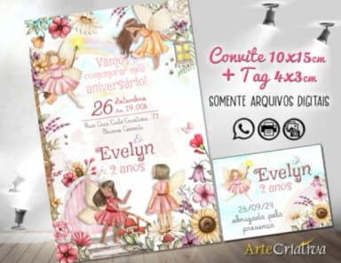 Convite Digital C/tag Jardim das Fadas 5