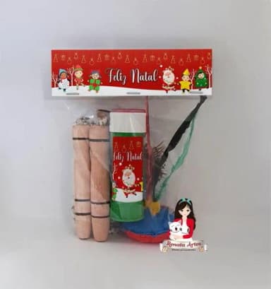 Kit Lembrancinha com Bolha de Sabão de Natal Novo