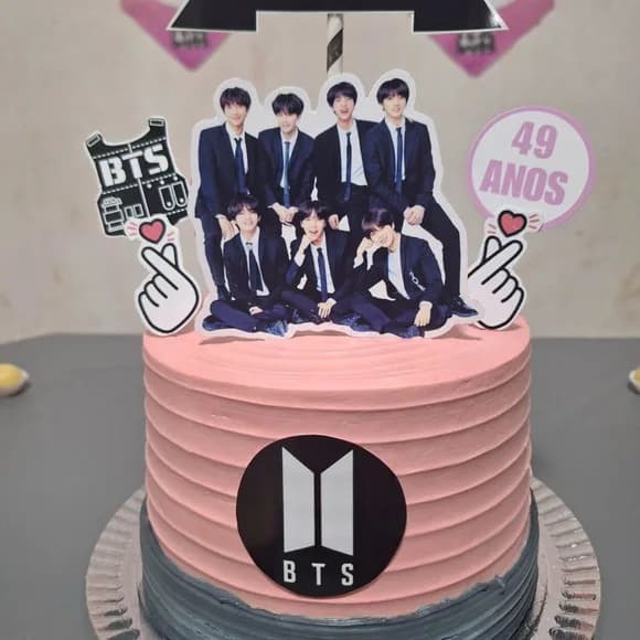 Topo de Bolo Bts