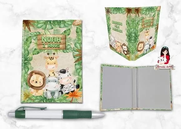 Bloquinho com Caneta Safari Baby