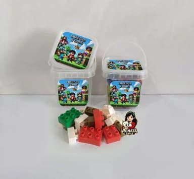 Monta Monta no Baldinho Personalizado Minecraft Filme