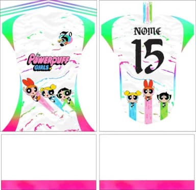 Arte Vetor Camisa Interclasse Meninas Superpoderosas
