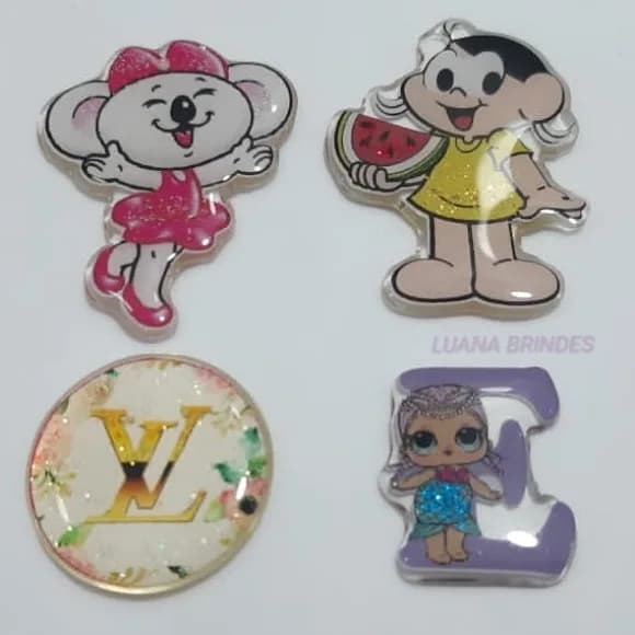 Apliques Variados de Resina - Pct c/ 10 Unidades