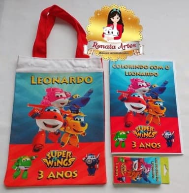 Kit colorir na sacola SUPER WINGS