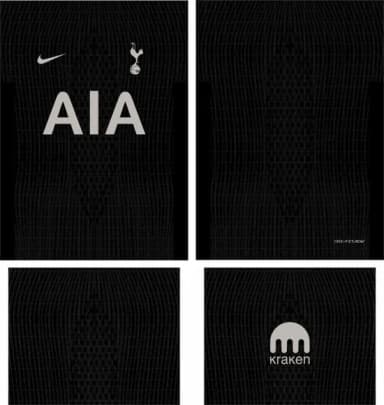 Arte Vetor Camisa Tottenham Visita 2025-2026