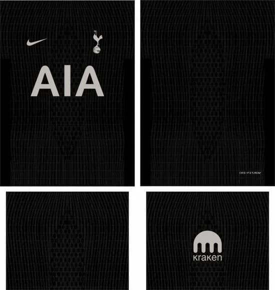 Arte Vetor Camisa Tottenham Visita 2025-2026