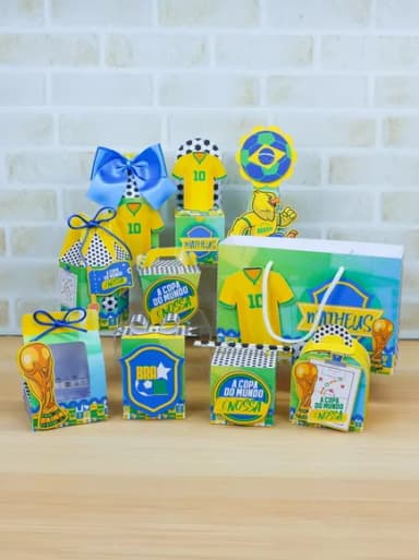 Kit 60 Lembrancinhas Copa do Mundo