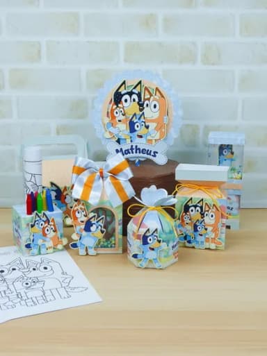 Kit 60 Lembrancinhas Bluey