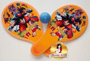 Raquetes de Ping Pong Tema Dragon Ball Super
