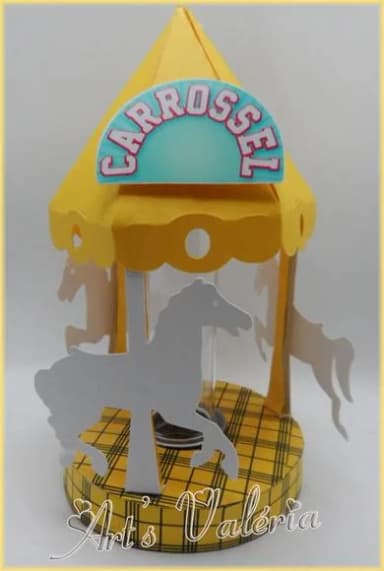 Carrossel Porta Tubete Novela Carrossel