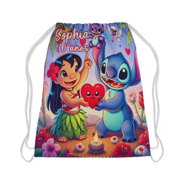 Mochilinha Personalizada para lembrancinhas Lillo e Stitch