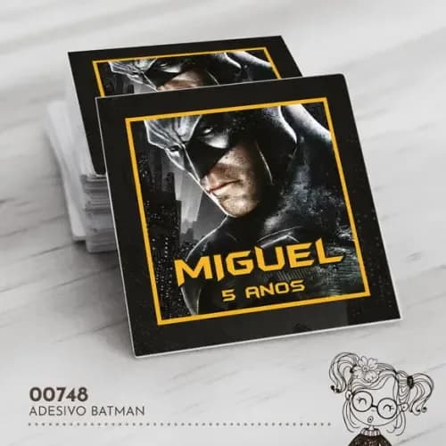 Adesivo Quadrado Batman - 00748