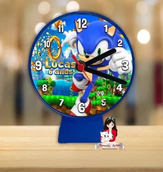 Relógio de Mesa Sonic