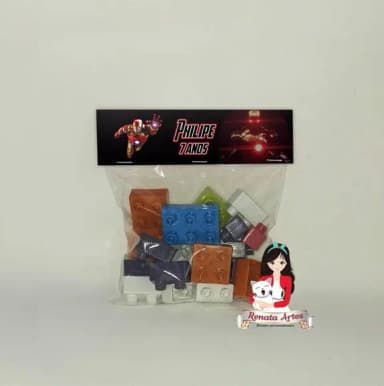 Bloco de Montar Personalizado Homem de Ferro