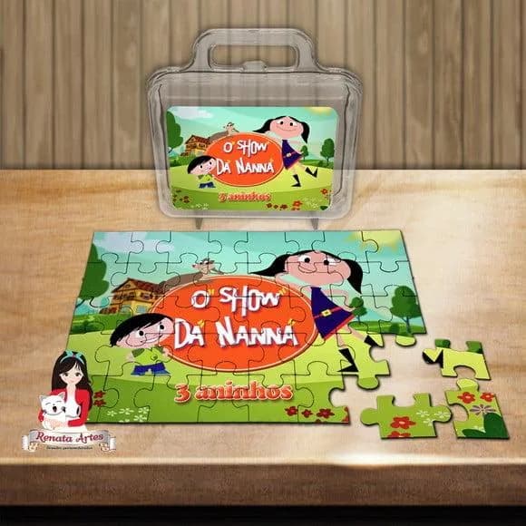 Quebra Cabeça Personalizado na Maleta Show da Luna 2