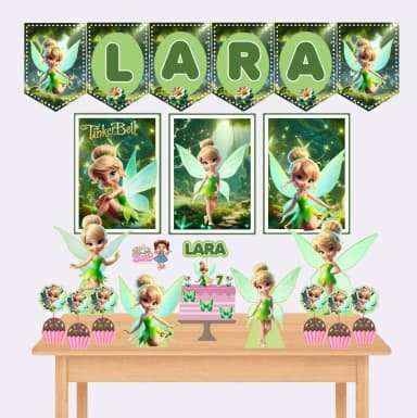Kit Festa Só Um Bolinho TINKER BELL 2 - Decoração de Festa