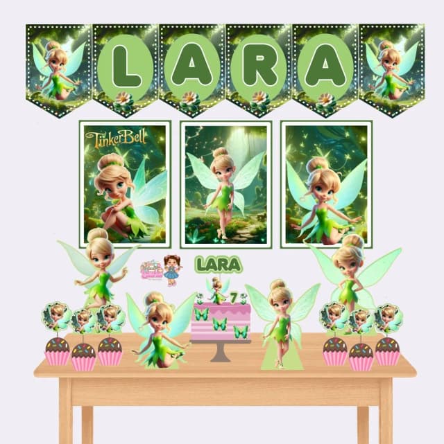 Kit Festa Só Um Bolinho TINKER BELL 2 - Decoração de Festa