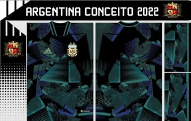 Vetor Da Camisa Argentina Conceito 2022