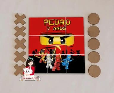 Jogo da Velha Personalizado Ninjago