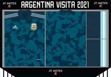 Vetor Camisa da Argentina Visita 2021