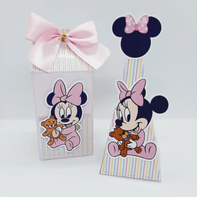 PEGUE E MONTE - Kit Festa MINNlE - Decoração de Festa - Caixinhas Personalizadas