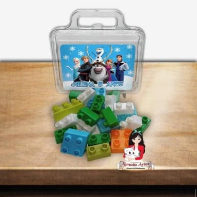 Maleta com Blocos de Montar Frozen