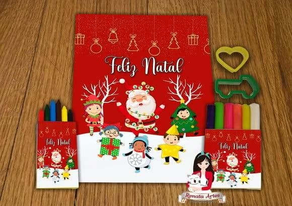 Kit Passatempo Personalizado de Natal Novo