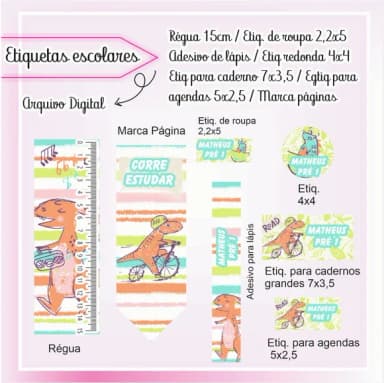 60 Etiquetas Escolares