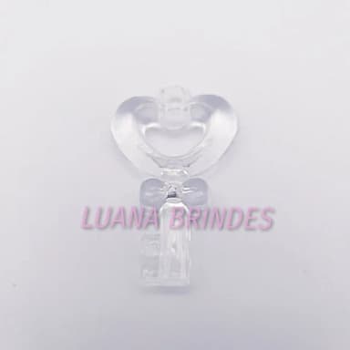Chave Pingente de Acrilico 5cm Pct 7 Unidades