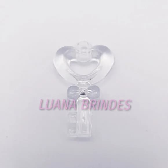 Chave Pingente de Acrilico 5cm Pct 7 Unidades