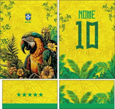 Arte Vetor Camisa Interclasse Arara Mod-823