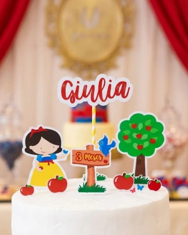 Arquvo de Corte Topo de Bolo Branca de Neve