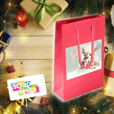 Sacolinha Papel Personalizada Festa Evento Natal
