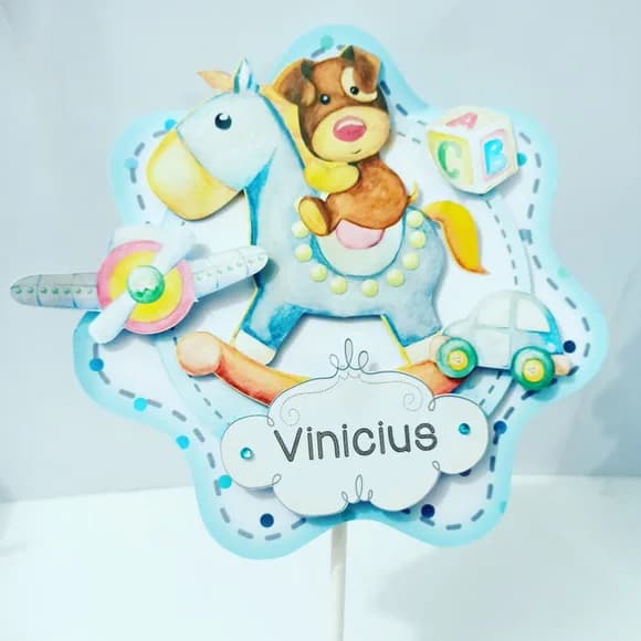 Topo de Bolo Personalizado