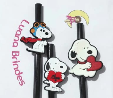 Lápis C/ponteira Snoopy Emborrachado Pacote com 6 Unidades