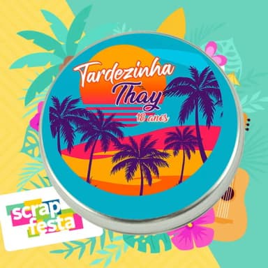 Latinhas Personalizadas Tropical Tardezinha
