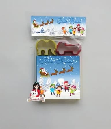 Massinha na Lapela com Forminhas Natal