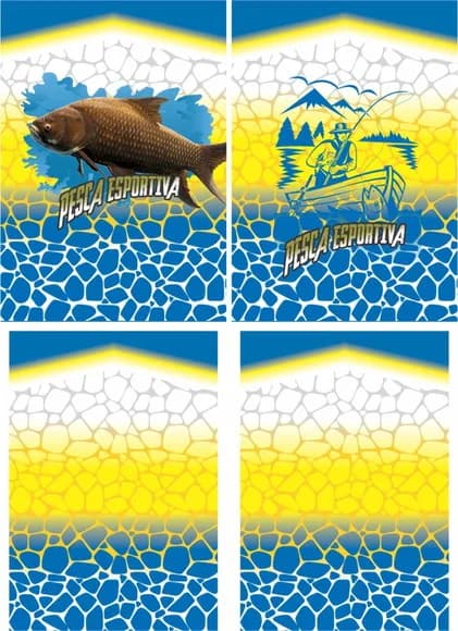Arte Vetor Camisa Pesca-mod-0181