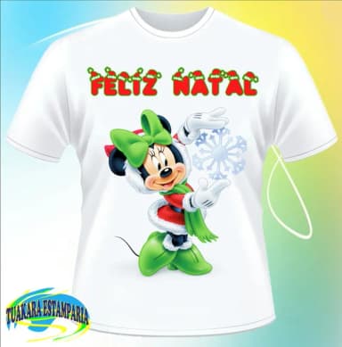 Camiseta Feliz Natal Minnie 2