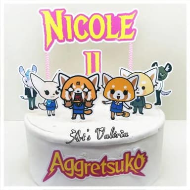 Topo de Bolo Aggretsuko