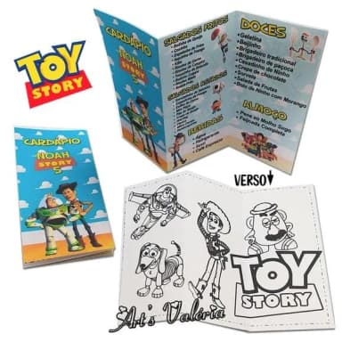 Cardápio Toy Story