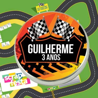 Latinhas Personalizadas Festa Corrida Fórmula 1