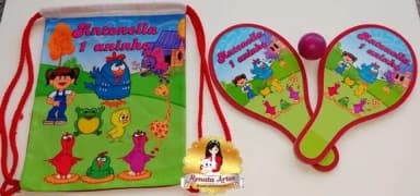Mochila Ping Pong Tema Galinha Pintadinha