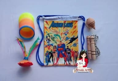 Mochila Boa Infância Tema Liga da Justiça