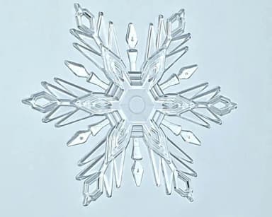 Floco de Neve 15cm Acrílico Pacote com 2 Unidades