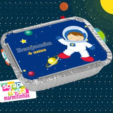 Marmitinhas Personalizadas Festa Espaço Astronauta