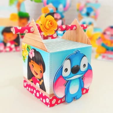 Caixa Canudo Stitch